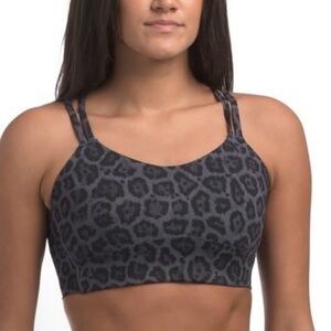 Cute Sports Bra with Leopard Print